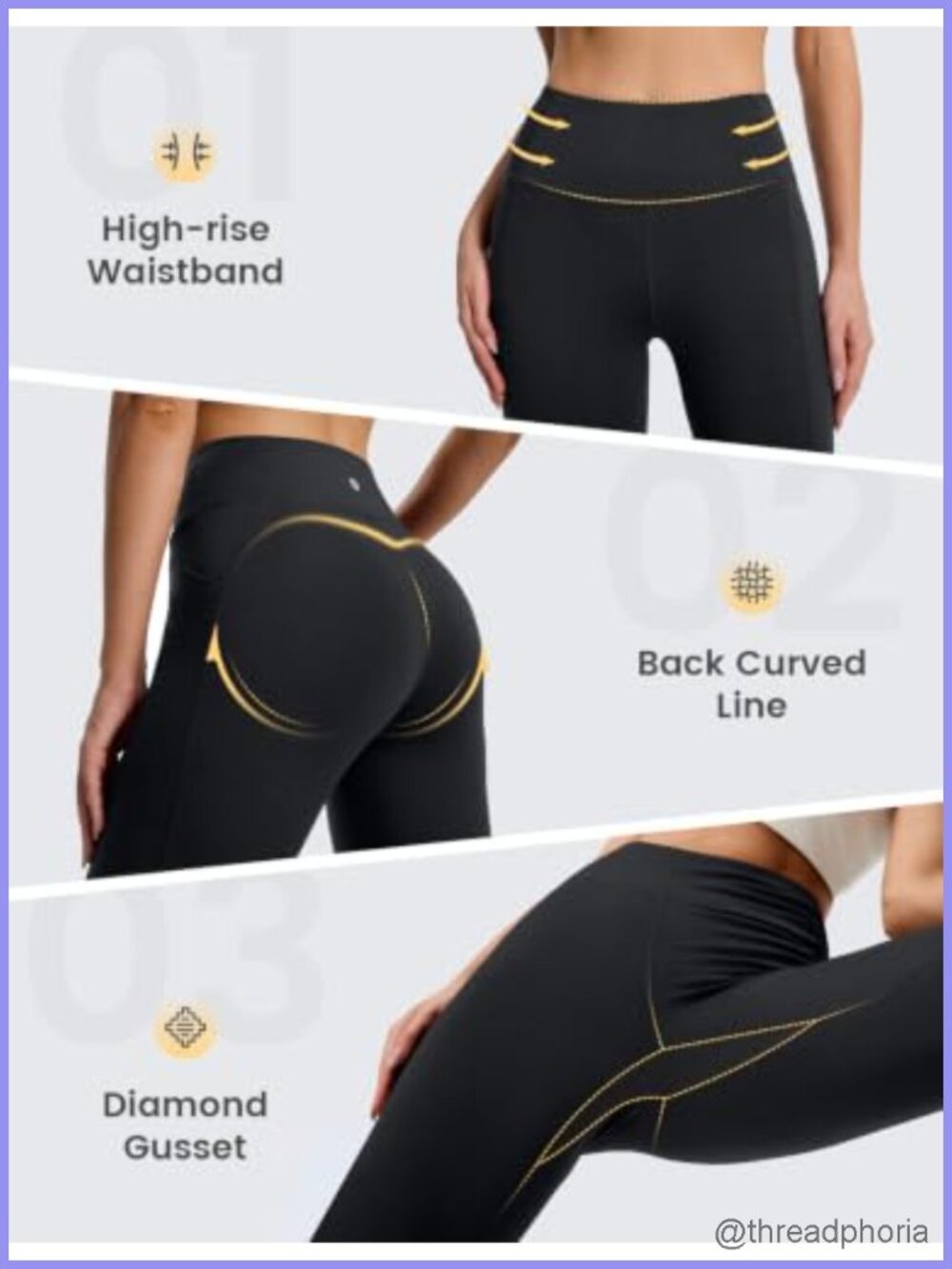 High Waist Flare Leggings with Pockets Yoga Pants Casual Workout Bell Bottom - Picture 4 of 6
